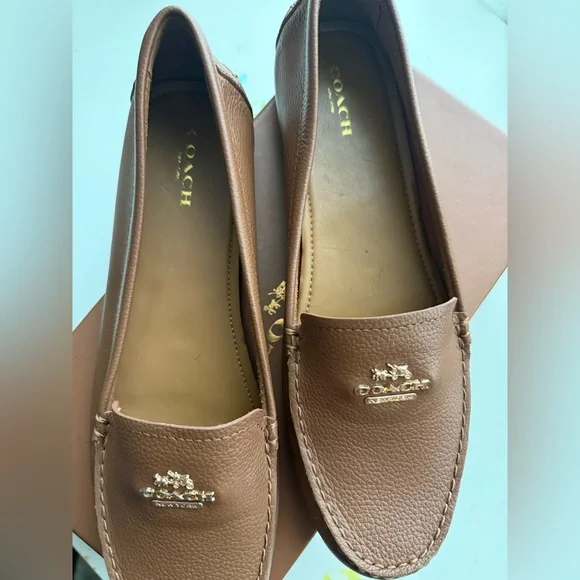 Coach Brown Leather Loafers - Picture 5 of 6